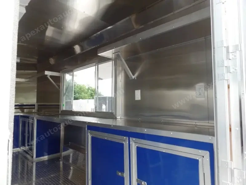 8.5' x 17' Yellow Concession Food Trailer photo 19