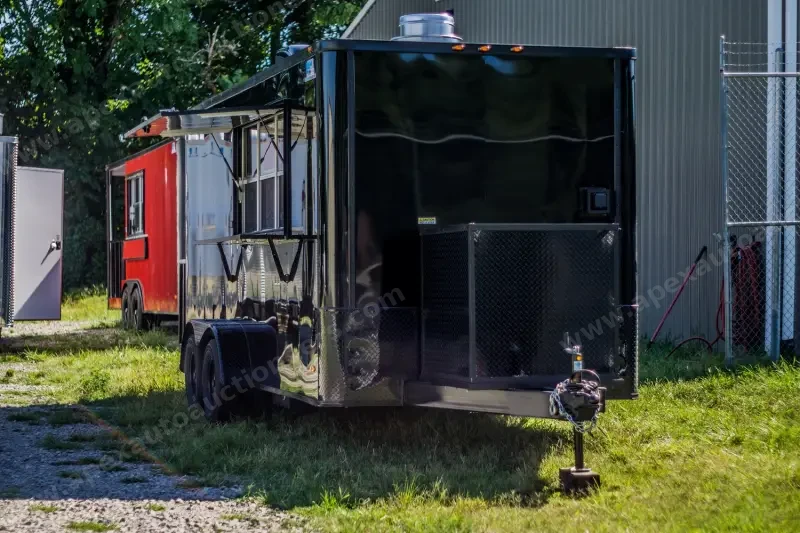 2025 Fully Equipped Food Trailer 7x16 Black-Out photo 9