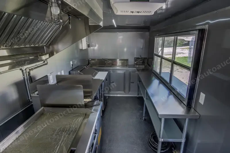 2025 Fully Equipped Food Trailer 7x16 Black-Out photo 24