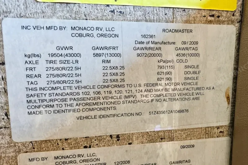 2010 Monaco Diplomat 42SQK photo 202